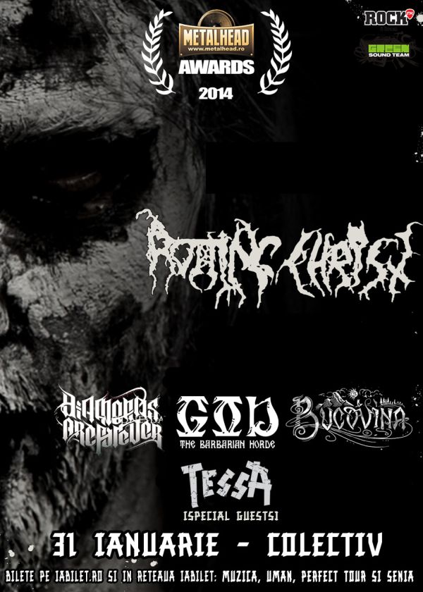 Bucovina canta alaturi de Rotting Christ pe 31 ianuarie la Metalhead Awards